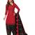 Red printed cotton salwar