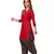 Red printed cotton salwar