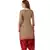 Beige printed cotton salwar