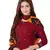 Red printed cotton salwar