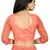 Peach embroidered net saree with blouse