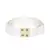 Anekaant White & Gold Chevron Beaded Cotton Belt