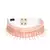 Anekaant Baby Pink & Multi Striped Beaded Cotton Belt