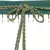 Anekaant Dark Green & Multi Geometric Design Beaded Cotton Belt