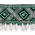 Anekaant Turquoise & Silver Geometric Design Beaded Velvet Belt