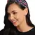 Anekaant Navy & Multi Beaded Printed Cotton Hair Band