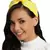 Anekaant Yellow & Multi Floral Sequined Satin & Faux Silk Hair Band