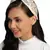 Anekaant Off-White & Multi Floral Embellished Satin Hair Band