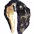 Anekaant Dark Navy & Gold Medallion Embellished Velvet Hair Band