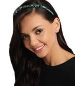 Turquoise & Multi Mosaic Metal Hair Band