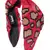 Anekaant Red & Multi Leapord Embellished Satin Hair Band