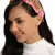 Anekaant Pink & Gold Tropical Embellished Satin Hair Band