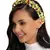 Anekaant Yellow & Multi Embellished Cotton Hair Band
