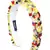 Anekaant Yellow & Multi Embellished Cotton Hair Band