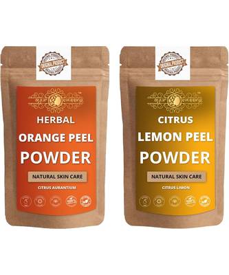 Orange Peel and Lemon Peel Powder Skin Care Products Combo  Face Pack  Skin Care (100 Gram * 2) 1