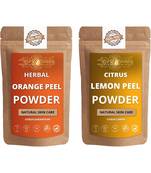 Orange Peel and Lemon Peel Powder Skin Care Products Combo  Face Pack  Skin Care (100 Gram * 2)
