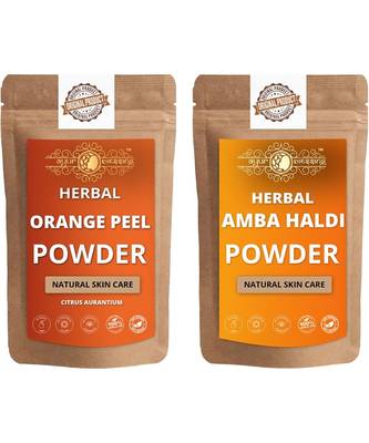 Orange Peel and Amba Haldi Powder Skin Care Products Combo  Face Pack  Skin Care (100 Gram * 2) 1