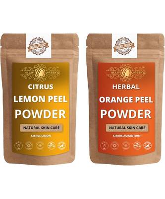 Lemon Peel and Orange Peel Powder Skin Care Products Combo  Face Pack  Skin Care (100 Gram * 2) 1