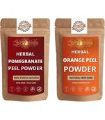 Pomegranate Peel and Orange Peel Powder Skin Care Products Combo  Face Pack  Skin Care (100 Gram * 2)