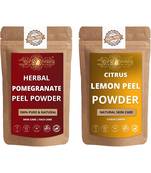 Pomegranate Peel and Lemon Peel Powder Skin Care Products Combo  Face Pack  Skin Care (100 Gram * 2)
