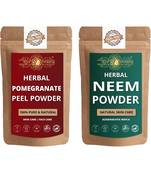 Pomegranate Peel and Neem Powder Skin Care Products Combo  Face Pack  Skin Care (100 Gram * 2)