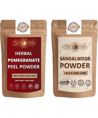 Pomegranate Peel and Chandan Powder Skin Care Products Combo  Face Pack  Skin Care (100 Gram * 2) 1