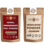 Pomegranate Peel and Chandan Powder Skin Care Products Combo  Face Pack  Skin Care (100 Gram * 2)