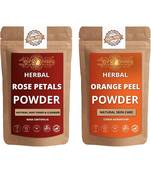 Rose Petals and Orange Peel Powder Skin Care Products Combo  Face Pack  Skin Care (100 Gram * 2)