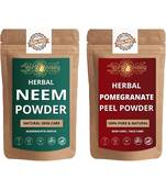 Neem and Pomegranate Peel Powder Skin Care Products Combo  Face Pack  Skin Care (100 Gram * 2)