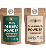 Neem and Chandan Powder Skin Care Products Combo  Face Pack  Skin Care (100 Gram * 2)