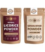 Licorice and Chandan Powder Skin Care Products Combo  Face Pack  Skin Care (100 Gram * 2)