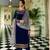 Super model nevy blue rangoli georgette sharara style Suit
