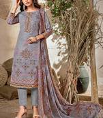 Lavender Cotton printed Salwar Kameez