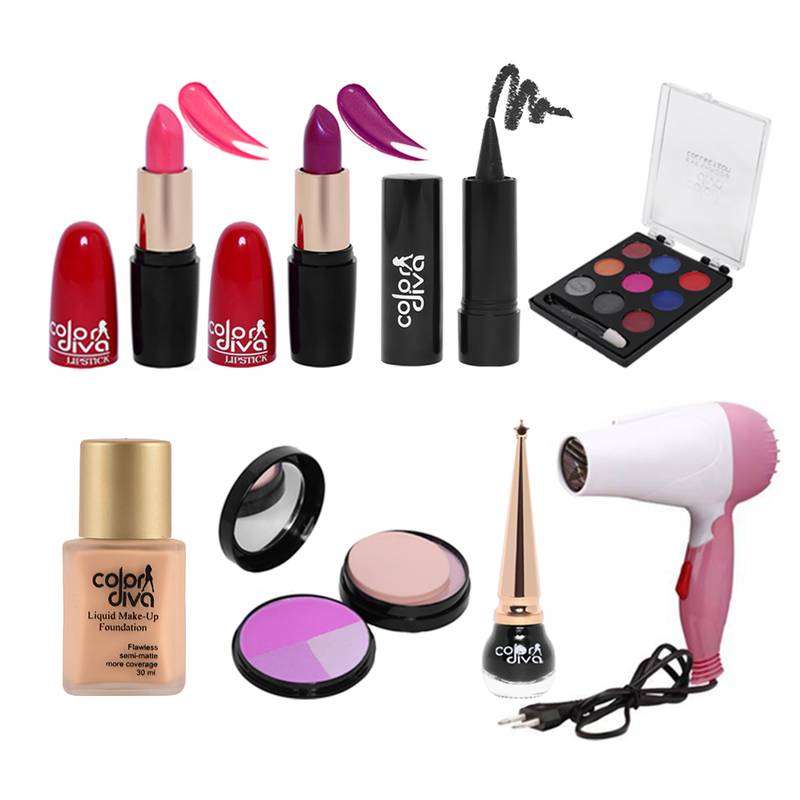 All In One Makeup Kit For Women (Pack of 8)