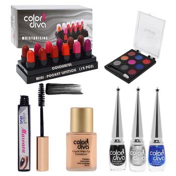 All in One Makeup Kit Gift Set (Pack of 17) 1