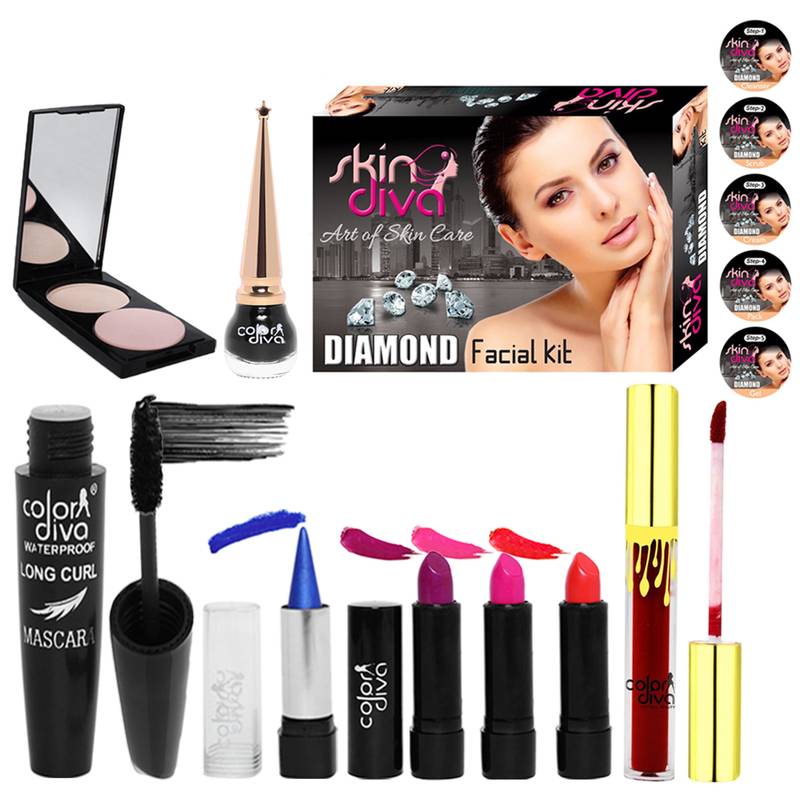 All in One Daily Use Makeup Kit (Pack of 9)
