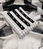 White kantha cotton salwar