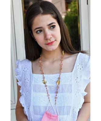 STATEMENT ROSA LEAF Necklace  Mask Chain Eyeglass Chain 2