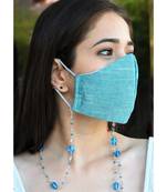 MARINA Peach & Aqua Beads Necklace Mask Chain Eyeglass Chain