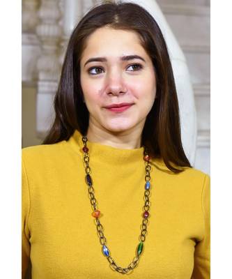 COUTURE Multi Color BLACK Necklace Mask Chain Eyeglass Chain 3