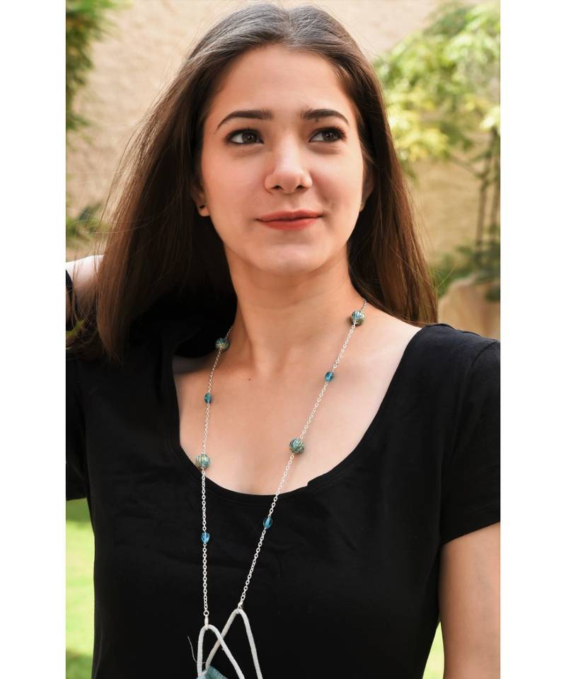 PAINTBALL Aqua Necklace  Mask Chain Eyeglass Chain