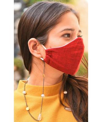 BOHO Leaf Necklace  Mask Chain Eyeglass Chain 1