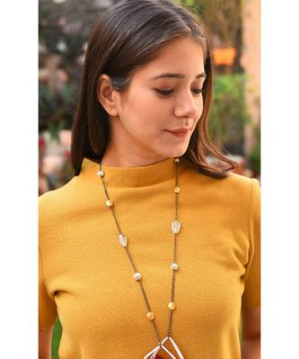 BOHO Leaf Necklace  Mask Chain Eyeglass Chain 2