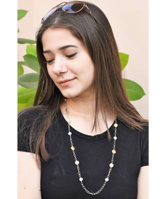 ELEMENTS Pearl, Gold & Silver Necklace  Mask Chain Eyeglass Chain 3