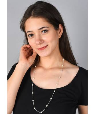 CLASSIC  White Pearl Necklace Mask Chain Eyeglass Chain 3