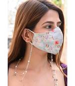 TWICE  6mm Multi  Pearl SILVER Chain Necklace Mask Chain Eyeglass Chain