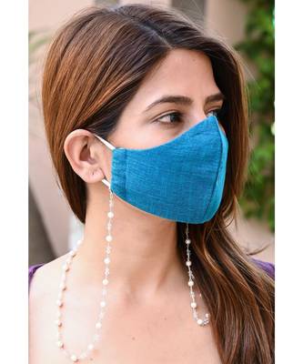 HEERA MOTI White Pearl Necklace Mask Chain Eyeglass Chain 1