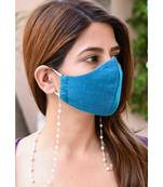 HEERA MOTI White Pearl Necklace Mask Chain Eyeglass Chain