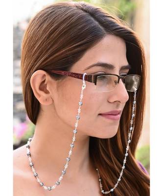 HEERA MOTI Black Pearl Necklace Mask Chain Eyeglass Chain 3
