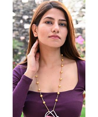 PURE Golden Pearl 10MM Necklace Mask Chain Eyeglass Chain 2